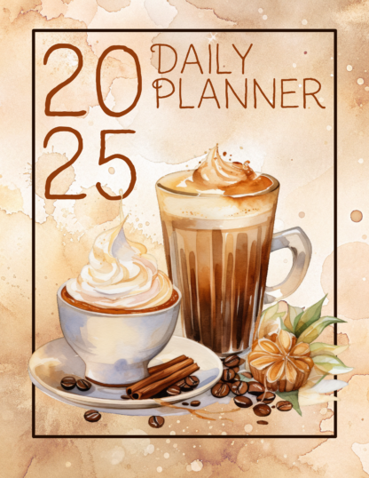 2025 daily planner - coffee