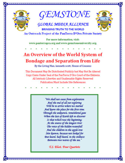 An Overview of the World System of Bondage and Separation from Life