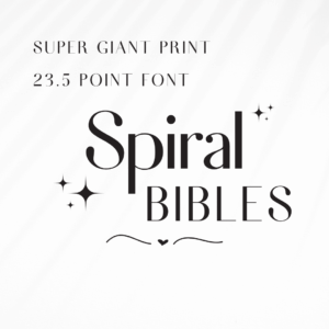Super giant print spiral bibles