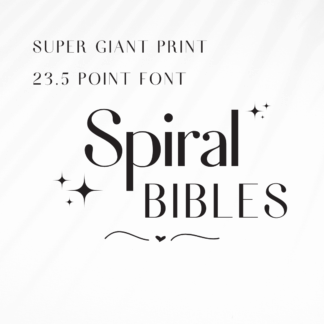 Super giant print spiral bibles